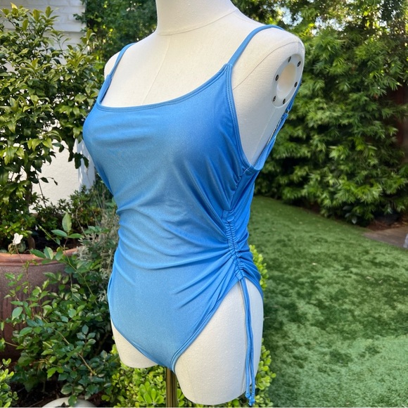 TAHITI One-Piece Blue Swimsuit - Picture 1 of 5